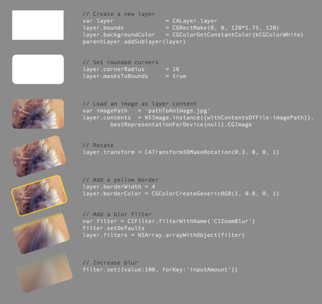 Image:JSCocoa sample core animation code en.png